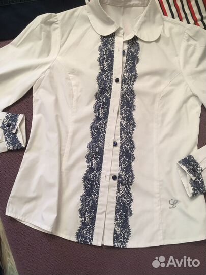 Рубашка белая школа р 158