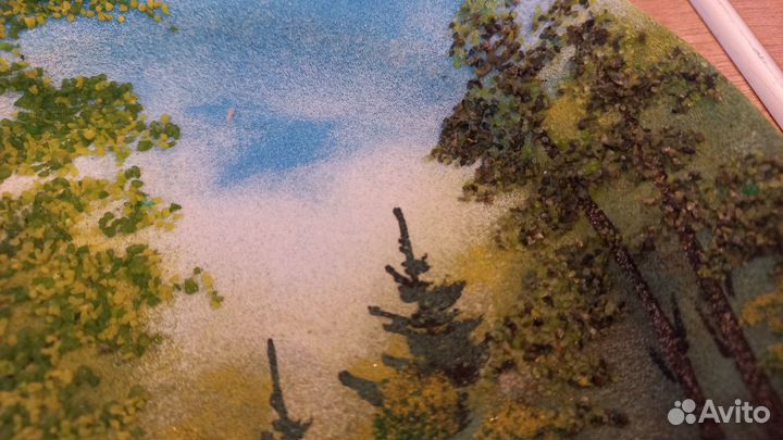 Тарелка - каменная роспись - Богданович