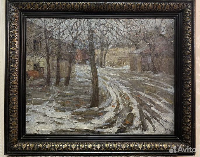 Картина в раме, масло