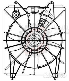 Электровентилятор охлаждения для автомобиля Honda