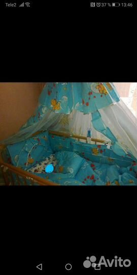 Комплект постельного белья в детскую кроватку