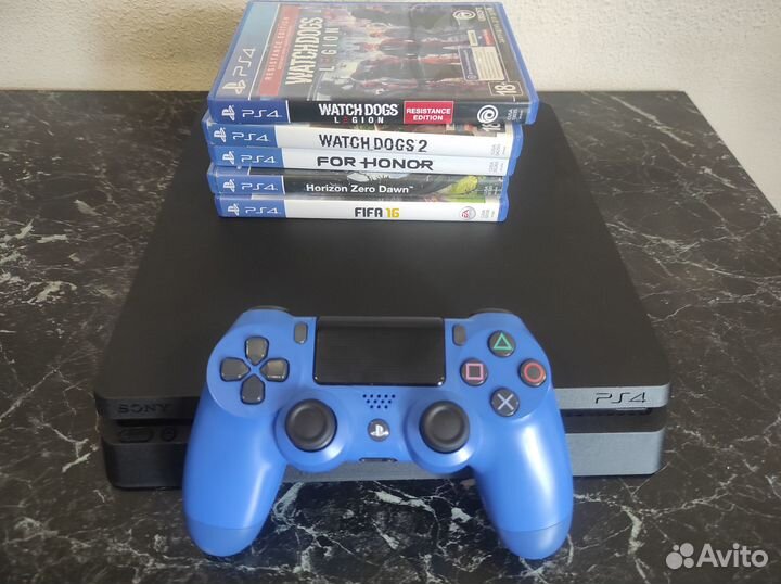Ps4 slim + игры