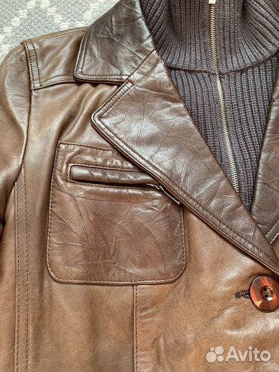 Кожаная куртка женская Турция