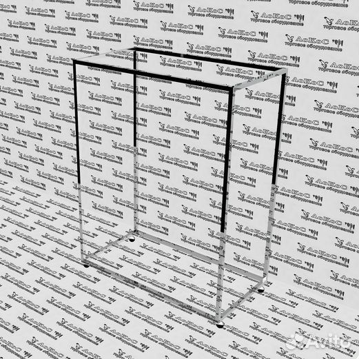 Вешало для одежды напольное двойное, 1200Lx1500Hx