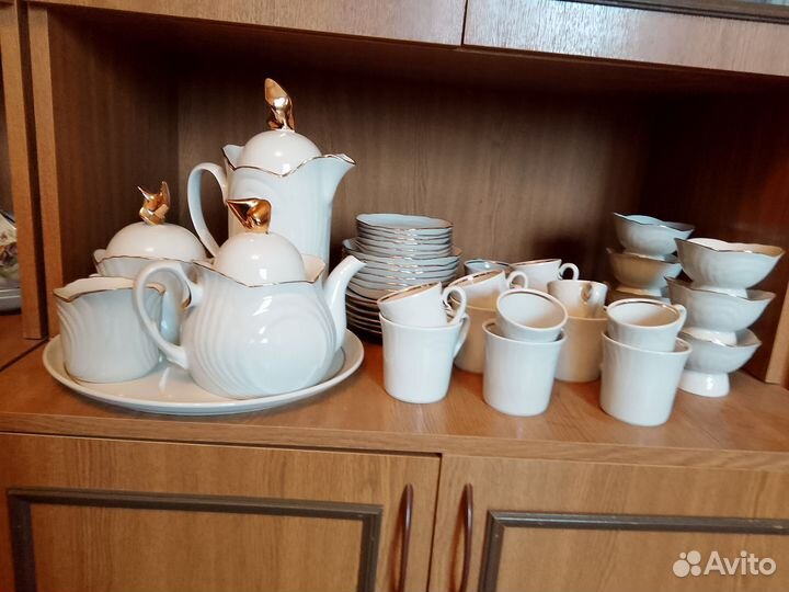 Чайно кофейный сервиз фарфор. 