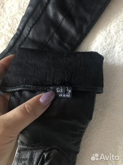 Перчатки женские кожаные