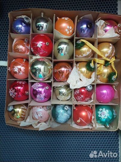 Игрушки ёлочные ГДР (времён СССР)