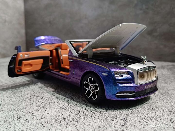 Машинка Металлическая Моделька Rolls-Royce Dawn