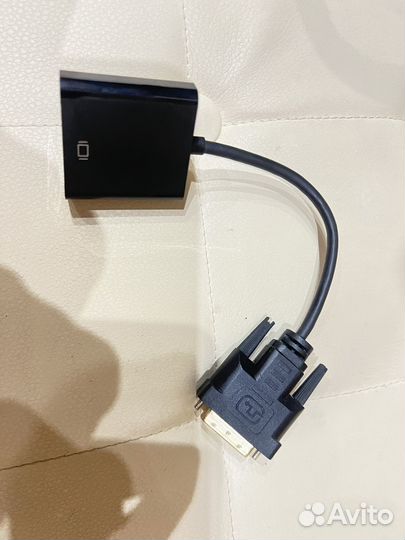 Переходник Cablexpert DVI-D-VGA, кабель 20мм