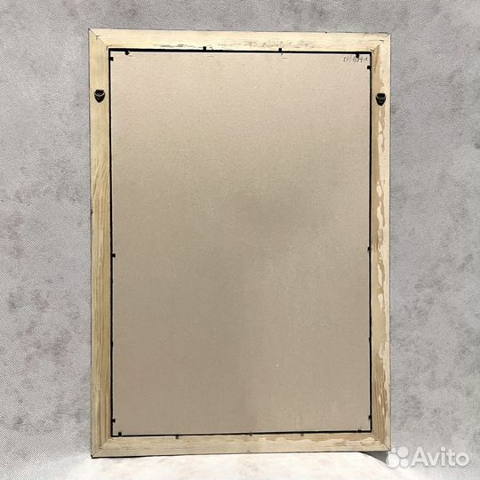 Багетная рама темное дерево и позолота