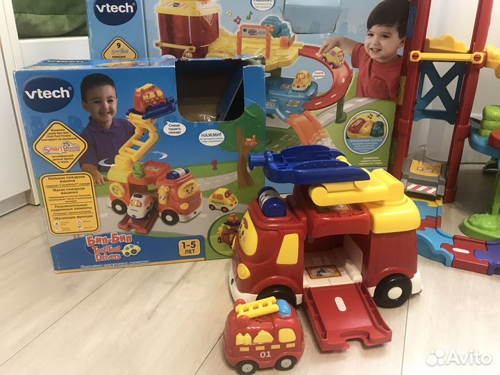 Vtech гараж бип-бип и пожарная машина