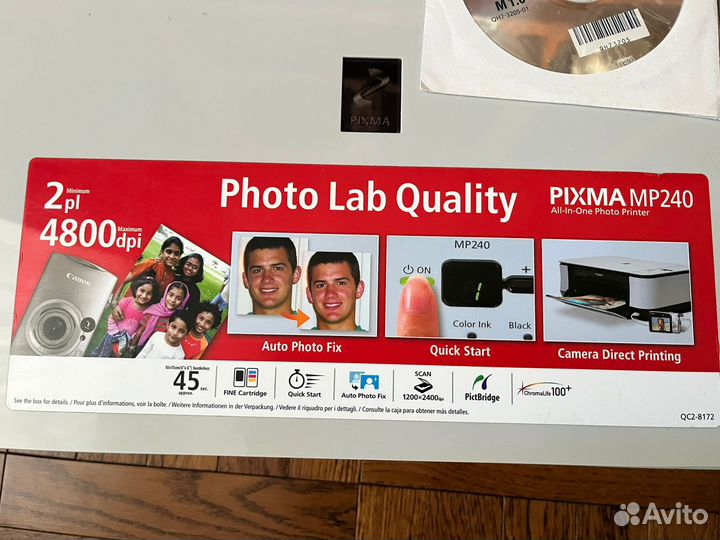 Мфу струйное Canon pixma MP240, цветн., A4