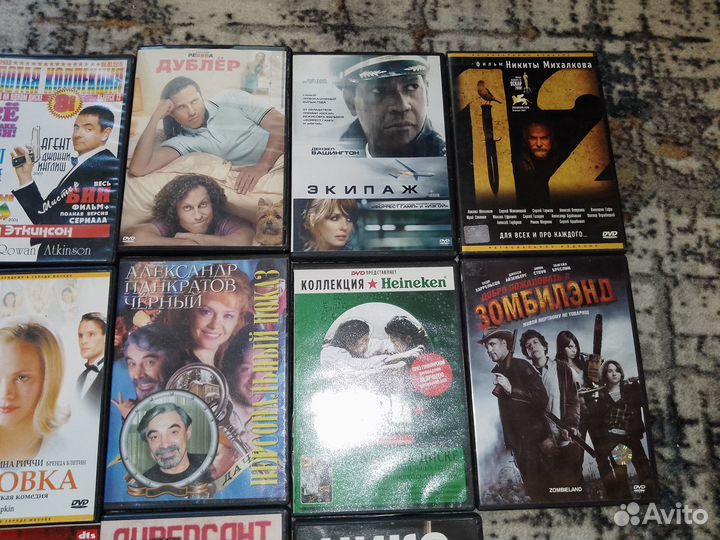 Двд диски с фильмами. Оптом. 21 шт. 1500р