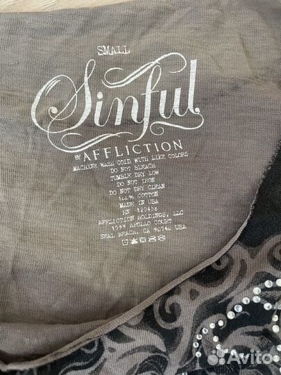 Футболка Affliction Sinful 42/44