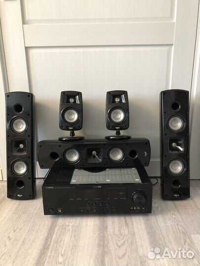 Акустические колонки klipsch с усилителем yamaha