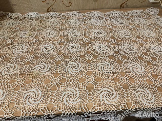 Скатерть, ручная работа, 1960-е годы СССР