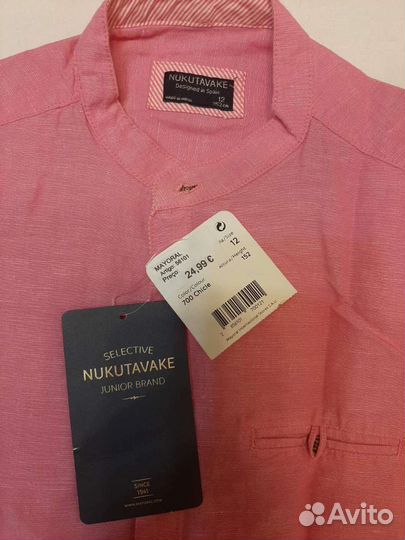 Рубашка подростковая новая Mayoral