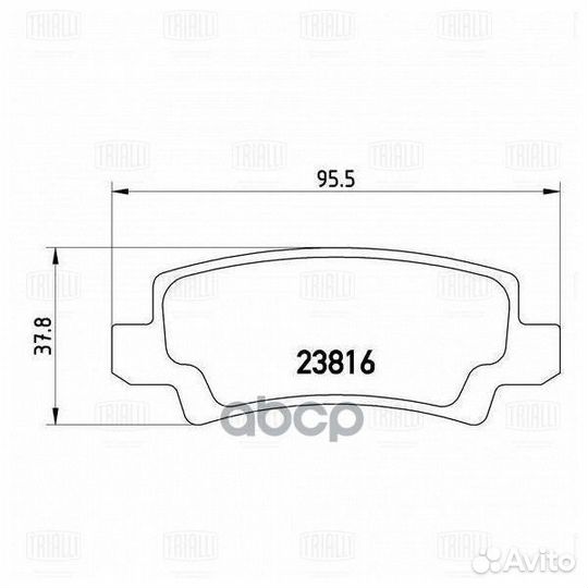 Колодки тормозные Toyota Corolla (E12) (02) ди