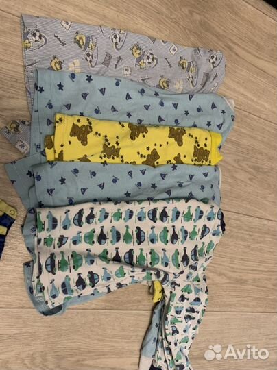 Большой пакет детских вещей на мальчика 74-92