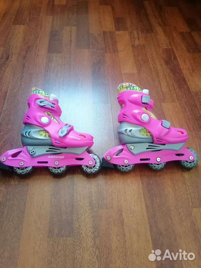 Роликовые коньки для девочки, раздвижные 30-33 р