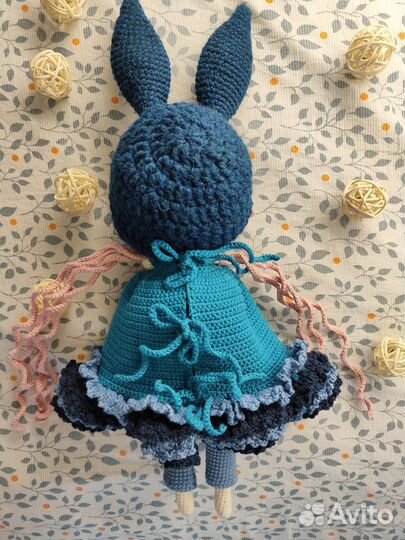 Кукла ручной работы, вязаная кукла