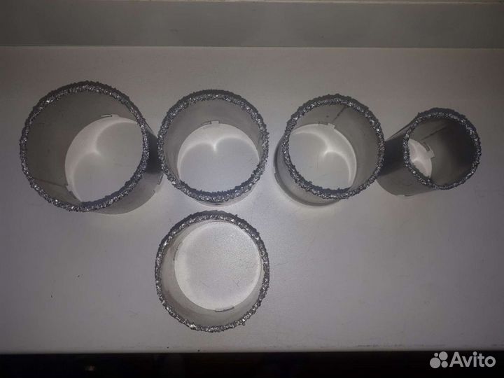 Коронка карбидная по керамике 5шт. СССР