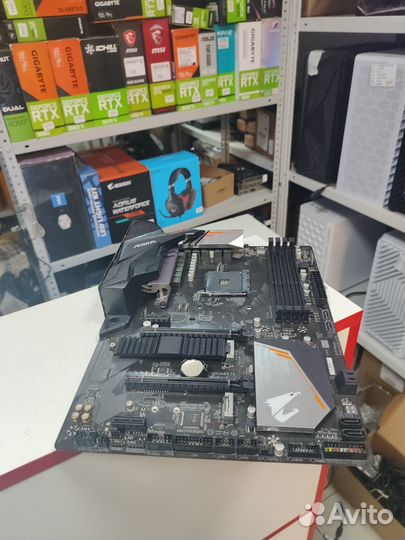 Материнская плата AM4 gigabyte B450 aorus elite