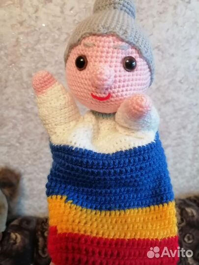 Перчаточный кукольный театр. Вязаные игрушки