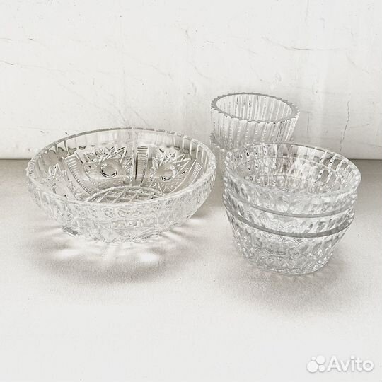 Салатница и креманки хрусталь СССР