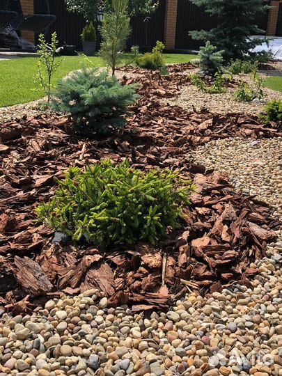Кора сосны лиственницы мульча 50 л