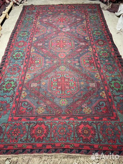 Старинный сумах ковер ручной работы, 3.60/2