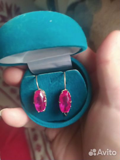 Серьги серебро СССР