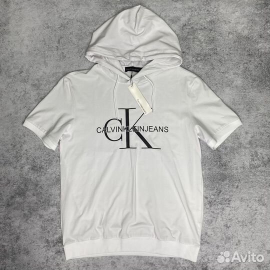 Футболка с капюшоном calvin klein