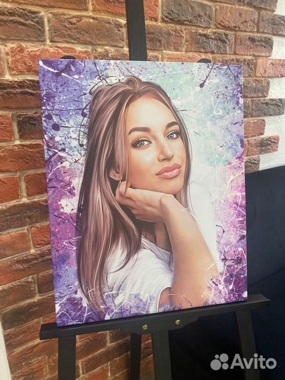 Портрет на холсте по фото с доставкой