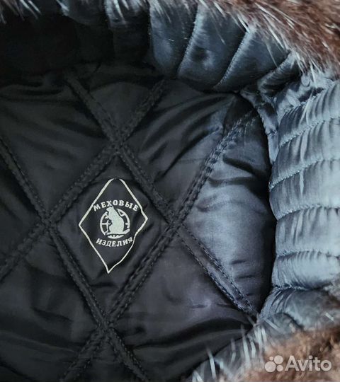 Норковая шапка мужская 56