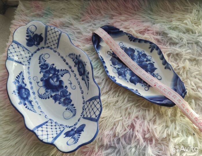 Посуда Гжель новая. Цена за обе