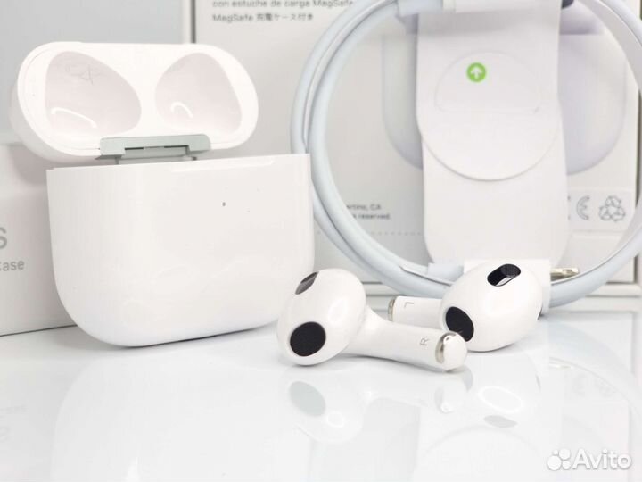 Airpods 3 Premium, гарантия + чехол