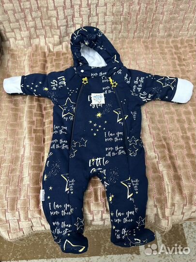 Комбинезон детский утепленный, размер 62