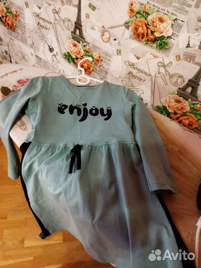 Зимние вещи пакетом для девочки 110