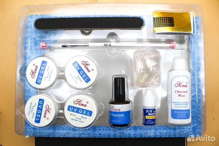 Набор для наращивания ногтей гелем