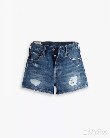 Шорты Levis 501 Original Fit High Rise, Dark Wash