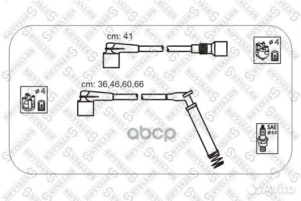 10-38450-SX к-кт проводов Opel Corsa/Combo 1.2