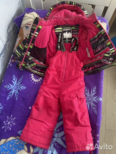 Зимний костюм для девочки 92