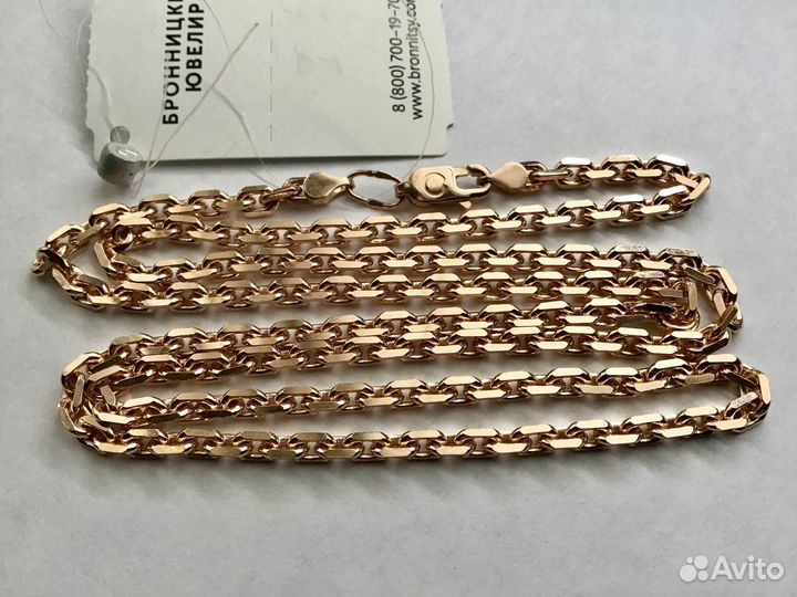 Золотая цепочка якорь
