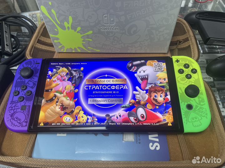 Nintendo Switch Oled Splatoon 256gb чип RP2040 Pic