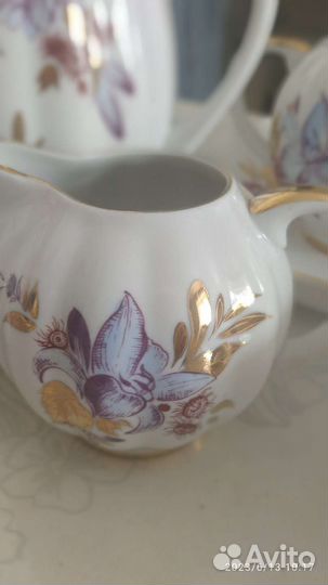 Сервиз кофейный фарфор лфз новый