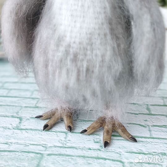 Сова интерьерная игрушка, ростом около 18 см