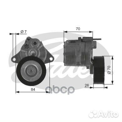 Ролик поликлинового ремня натяжной T38415 Gates