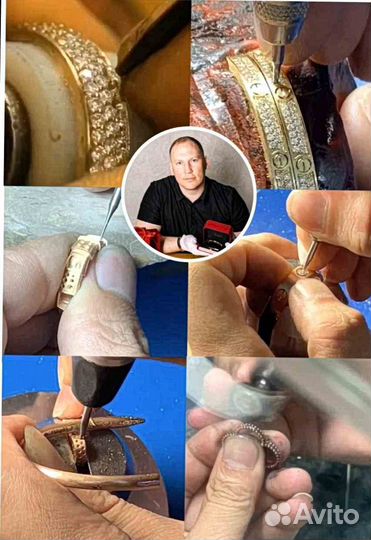 Серьги Boucheron золото, бриллианты 2,50 ct