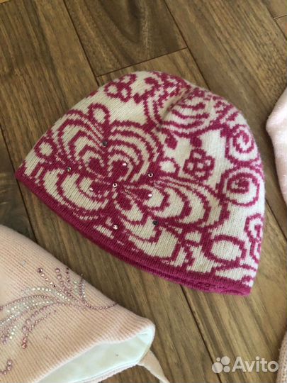 Шапка детская для девочки 1-5 лет